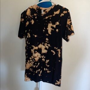 Black and Tan Tie-Dye Shirt